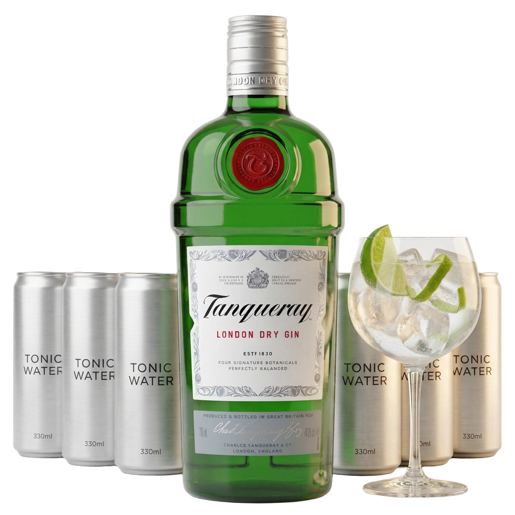 Kit de drinks — Tanqueray + 6 tônicas